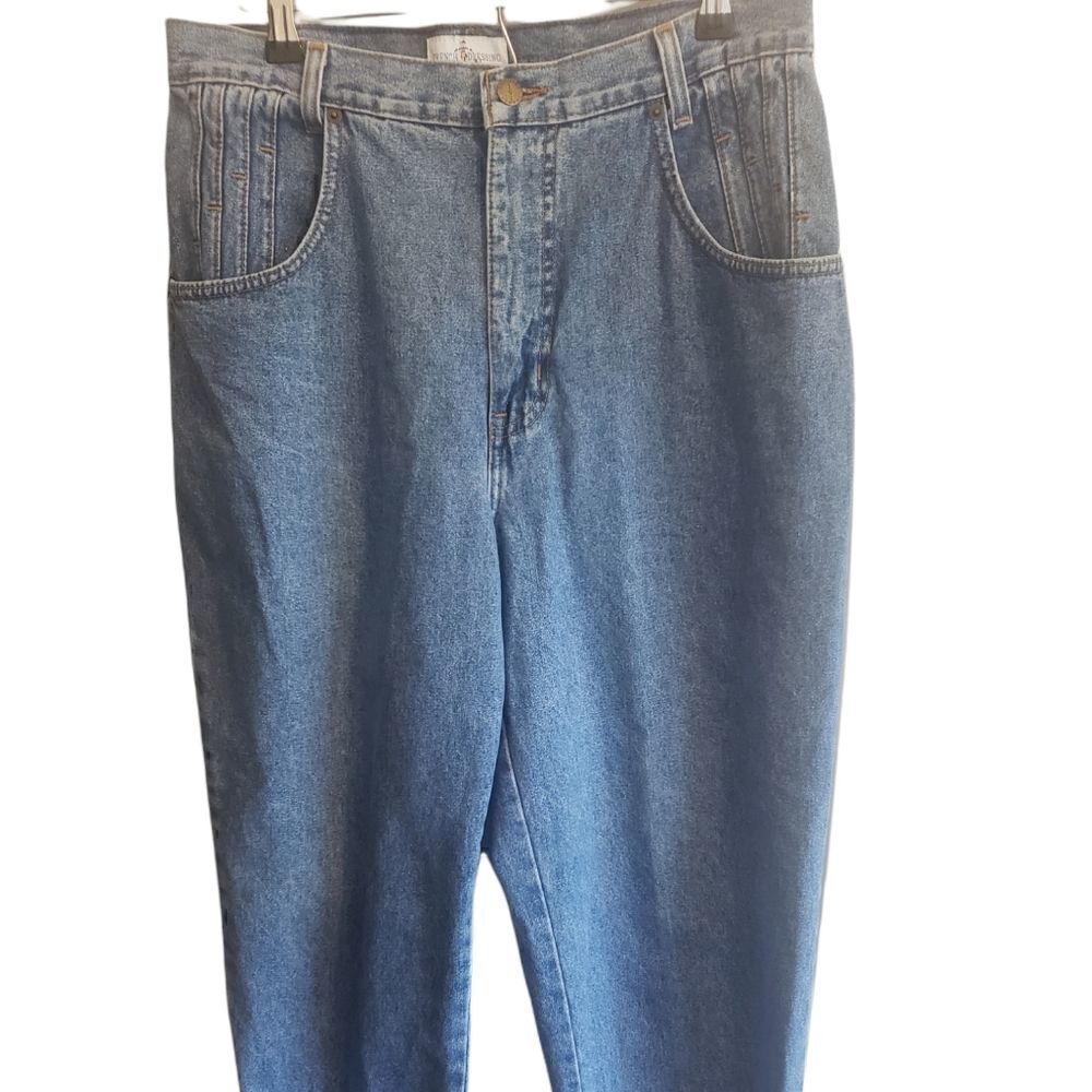 French Dressing Paris Light Wash High Waisted Mom Jeans